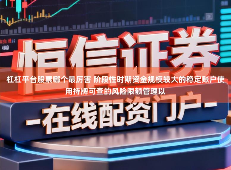 杠杠平台股票哪个最厉害 阶段性时期资金规模较大的稳定账户使用持牌可查的风险限额管理以