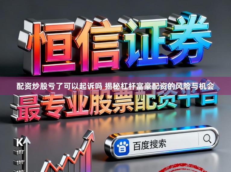 配资炒股亏了可以起诉吗 揭秘杠杆富豪配资的风险与机会
